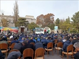 مشارکت پر شور هیأت رئیسه دانشگاه فنی و حرفه ای استان آذربایجان شرقی در مراسم تشییع و تدفین شهدای گمنام