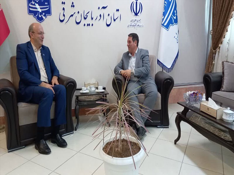 دیدار نماینده مردم شریف هشترود و چاراویماق در مجلس شورای اسلامی با رئیس دانشگاه ملی مهارت واحد استانی آذربایجان شرقی