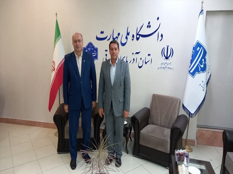 دیدار نماینده مردم شریف هشترود و چاراویماق در مجلس شورای اسلامی با رئیس دانشگاه ملی مهارت واحد استانی آذربایجان شرقی